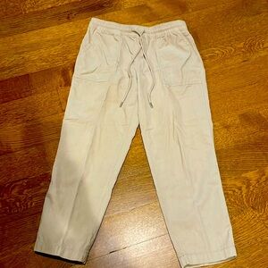 Loft Corduroy Jogger Pants- Khaki color- Size Medium